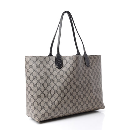 Gucci Calfskin GG Supreme Monogram Medium Reversible Tote Black 3 of 18