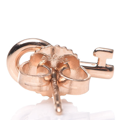 Tiffany 18K Rose Gold Mini Key Earrings 5 of 6