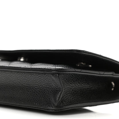 Chanel Caviar Quilted Wallet On Chain WOC Black 10 of 11