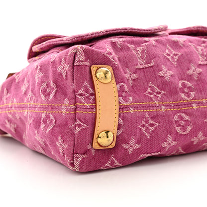 Louis Vuitton Denim Baggy PM Fuchsia 8 of 9