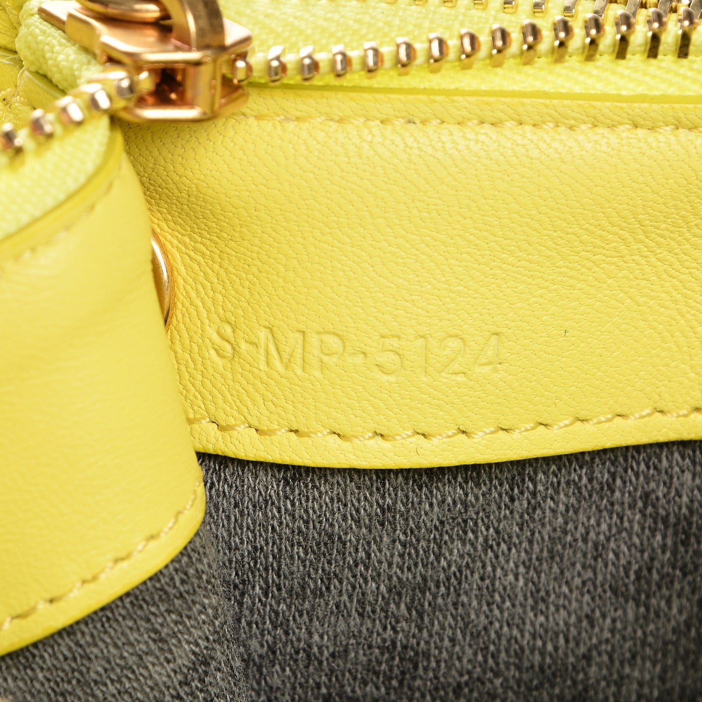 Lambskin Small Trio Crossbody Bag Fluo Yellow