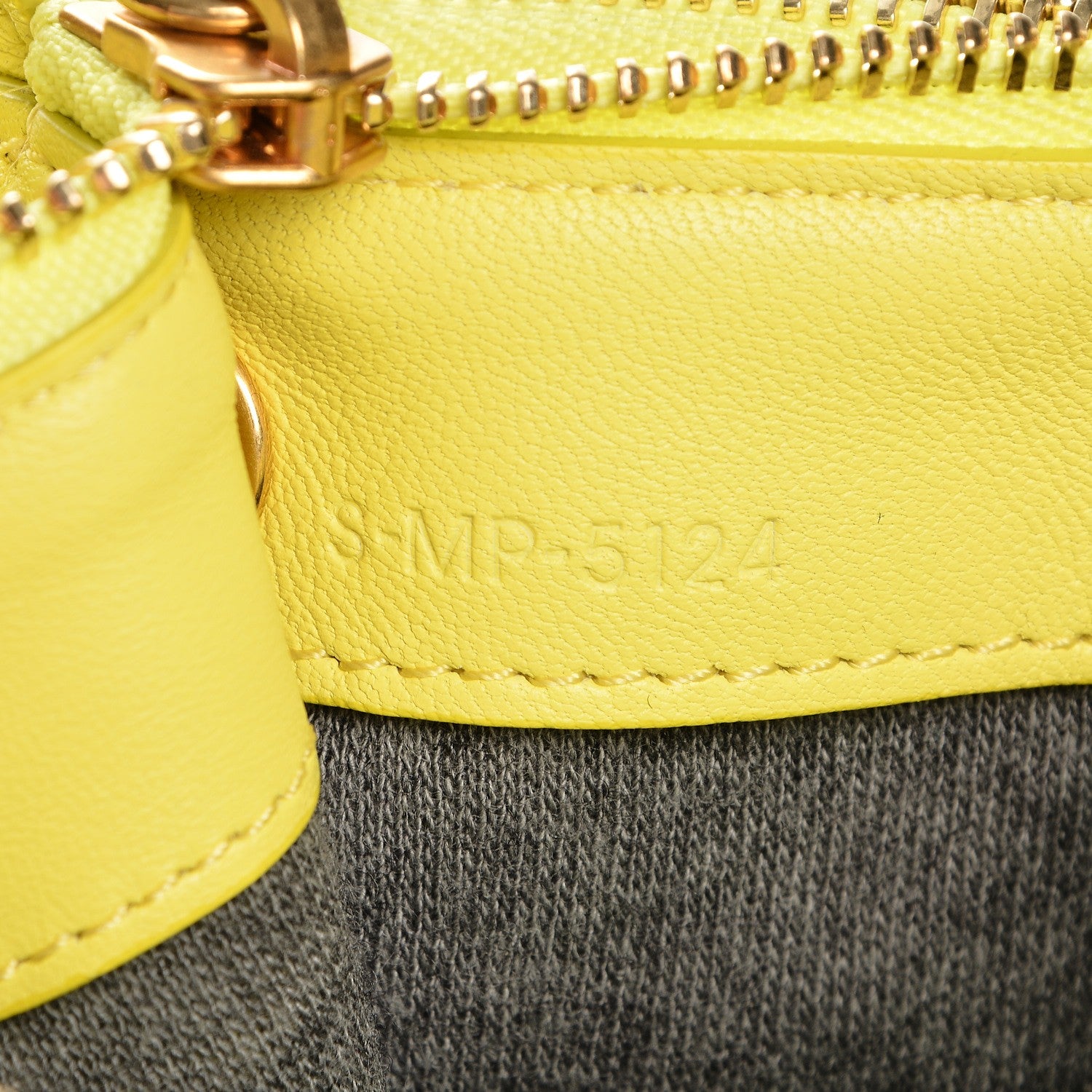 Celine Lambskin Small Trio Crossbody Bag Fluo Yellow 7 of 11