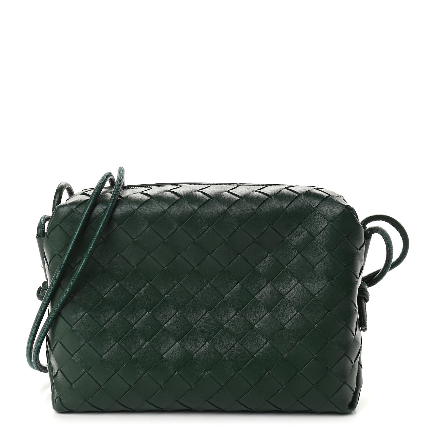 Nappa Intrecciato Small Loop Camera Bag Raintree