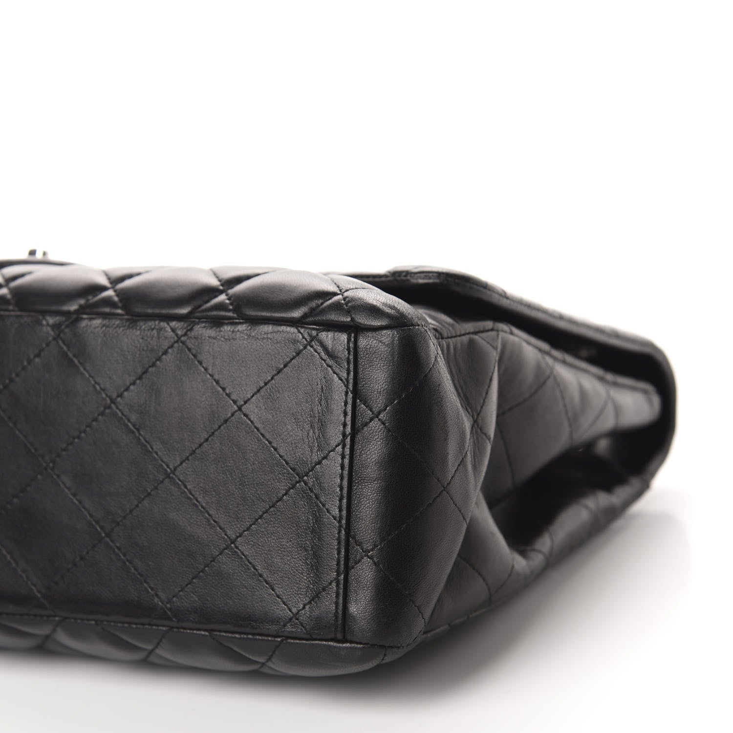 Chanel Lambskin Quilted Maxi Single Flap Black 7 of 10