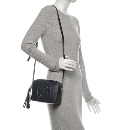 Gucci Pebbled Calfskin Small Soho Disco Bag Blue 2 of 7