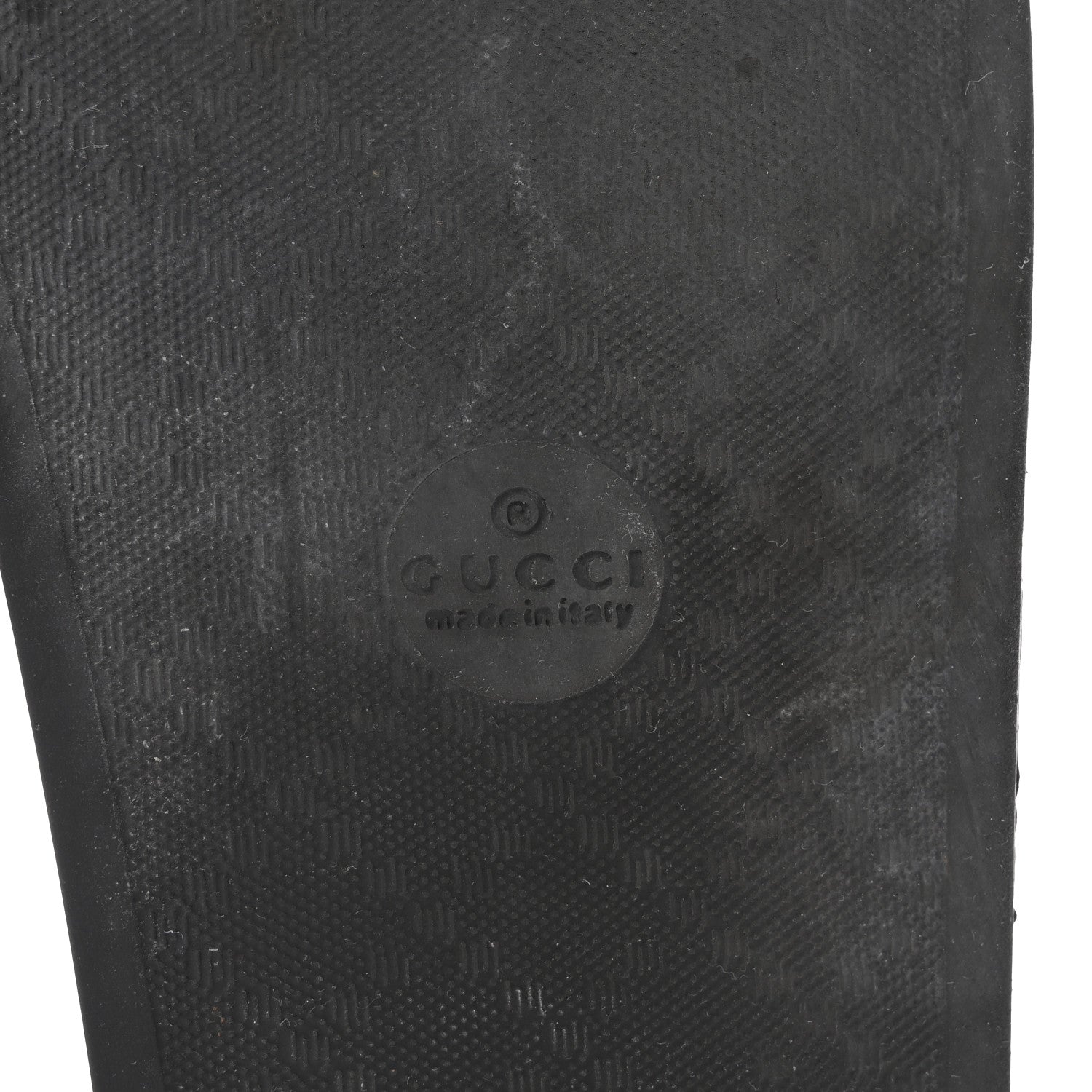 Gucci Rubber Matelasse Interlocking G Mens Slide Sandals 7 Black 7 of 9