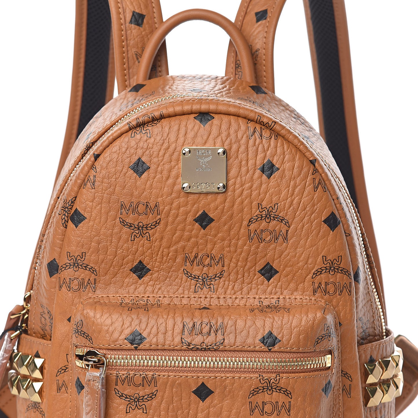 Visetos Side Stud Mini Stark Backpack Cognac
