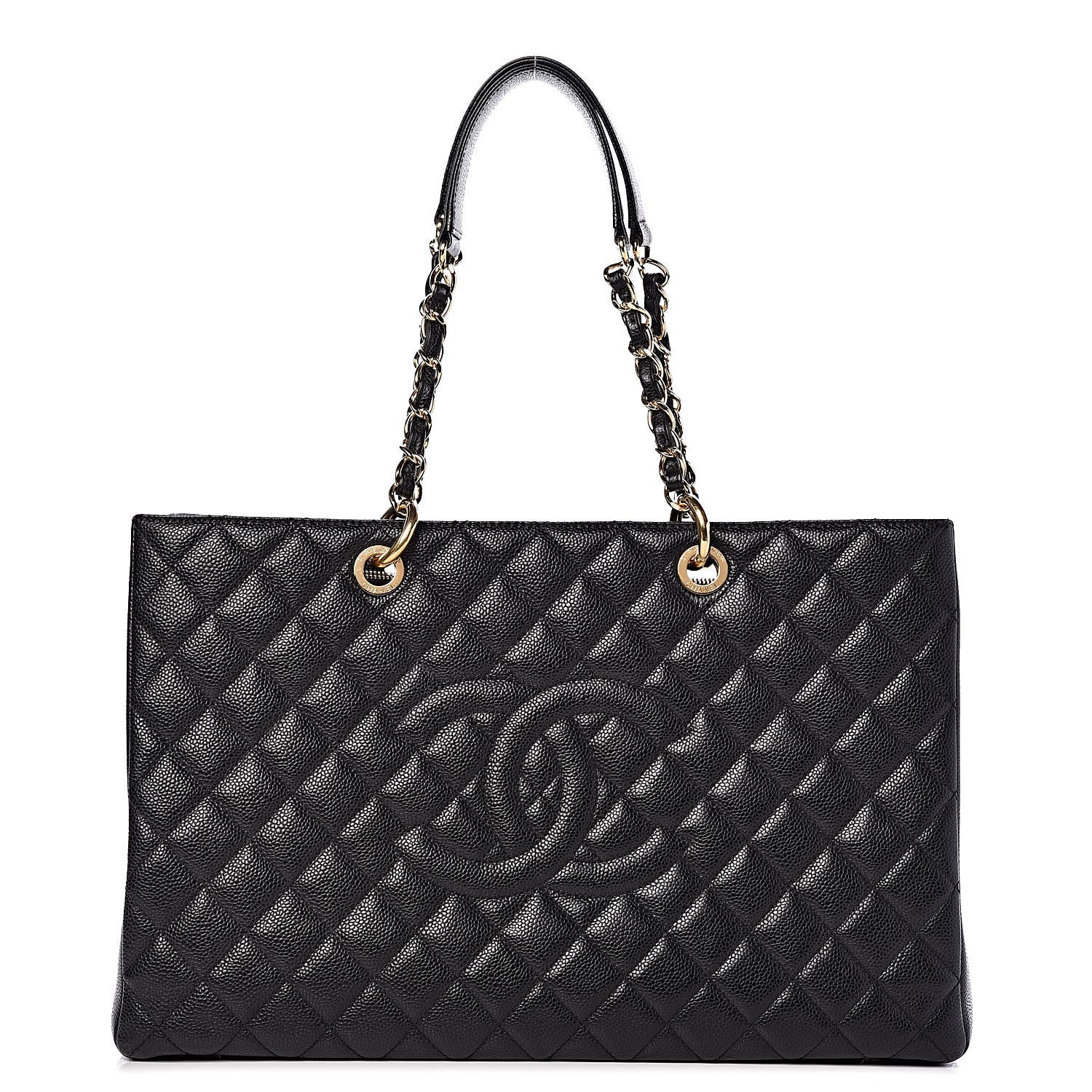 Chanel Caviar Quilted XL Grand Shopping Tote GST Black 1 of 13