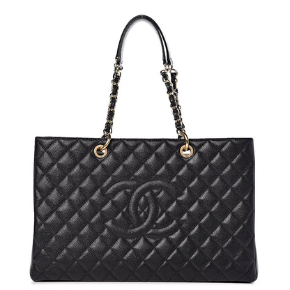 Chanel Caviar Quilted XL Grand Shopping Tote GST Black 1 of 13