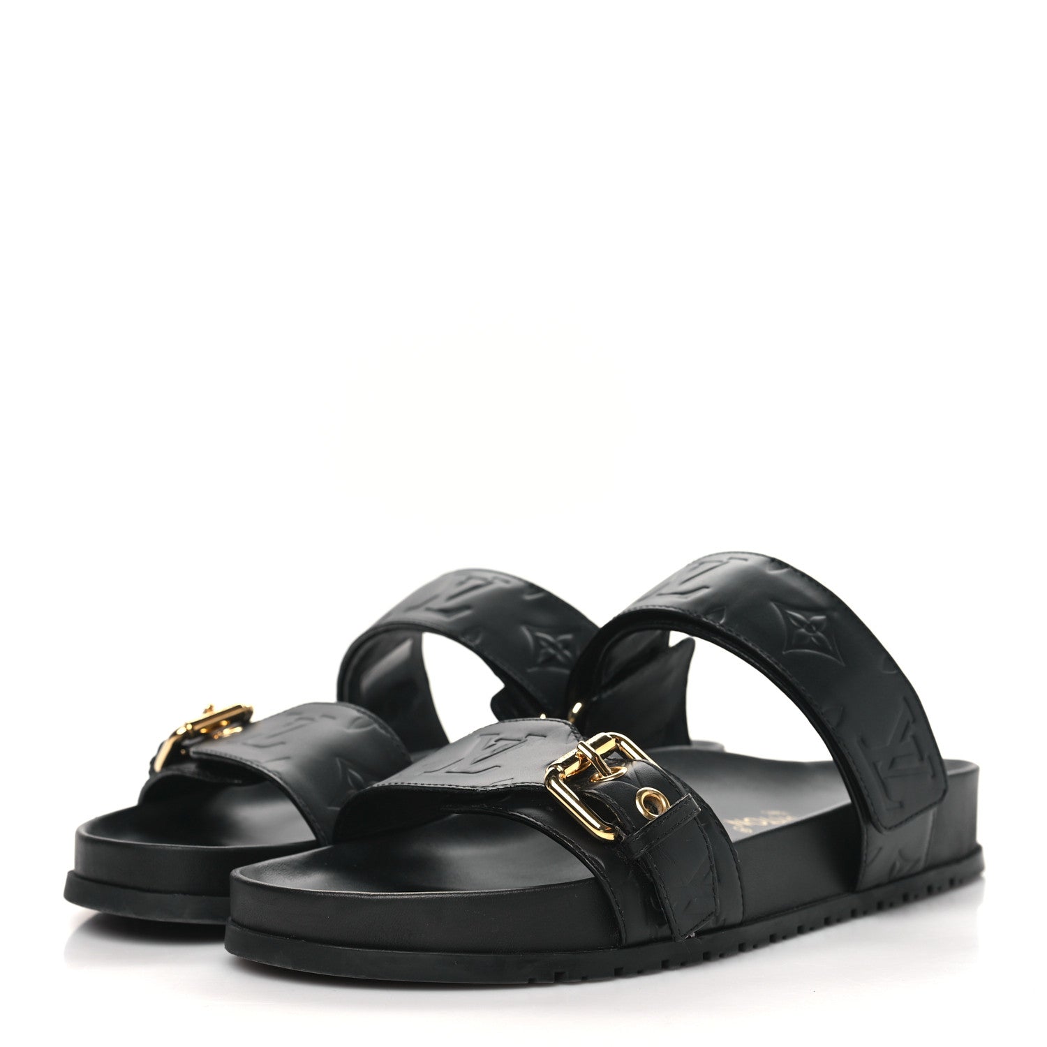 Louis Vuitton Empreinte Bom Dia Mule Sandals 38 Black 3 of 9