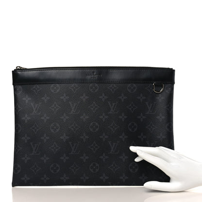 Louis Vuitton Monogram Eclipse Discovery Pochette GM 2 of 8
