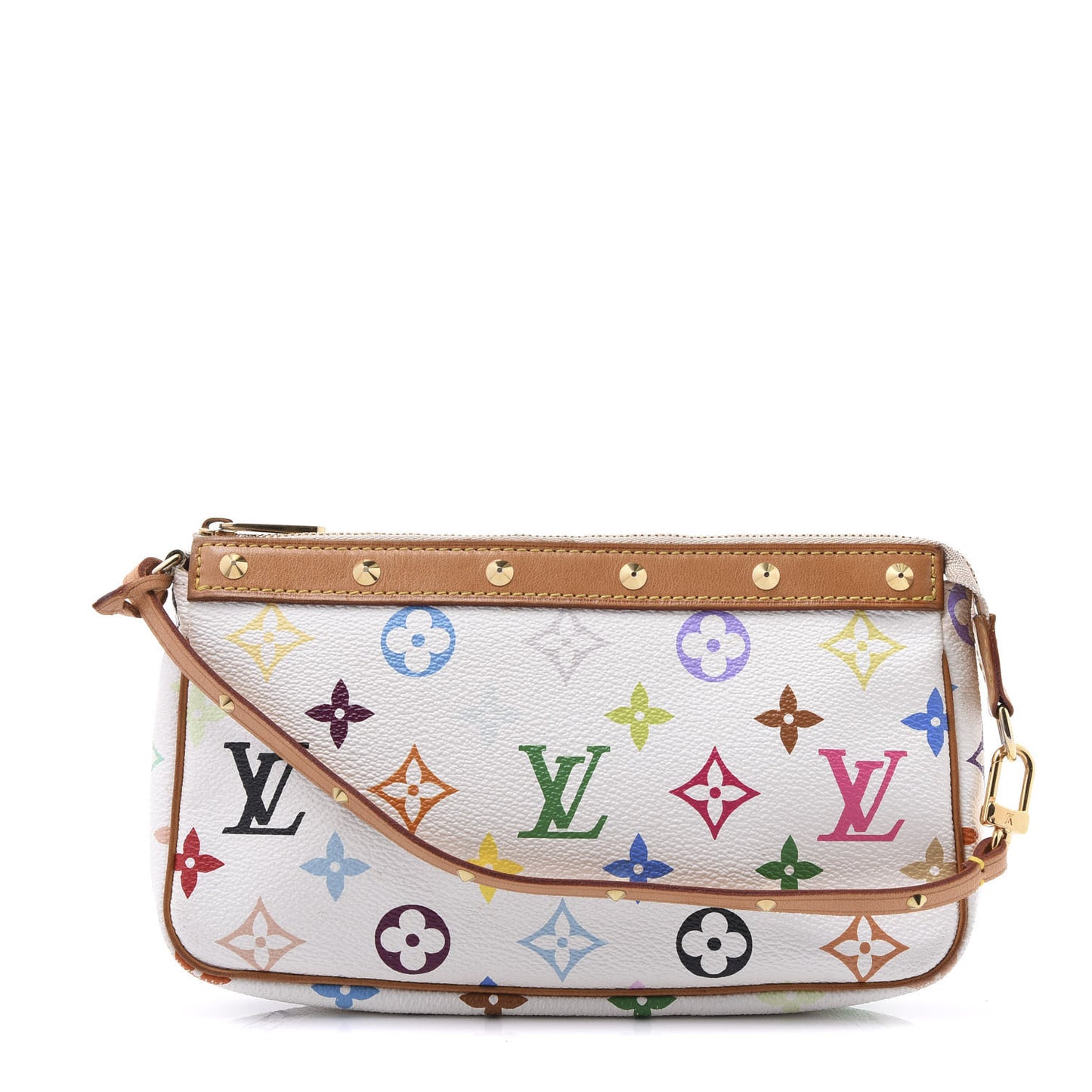 Monogram Multicolor Pochette Accessories White
