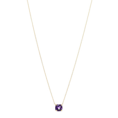 Tiffany 18K Yellow Gold Amethyst Sparklers Pendant Necklace 1 of 5