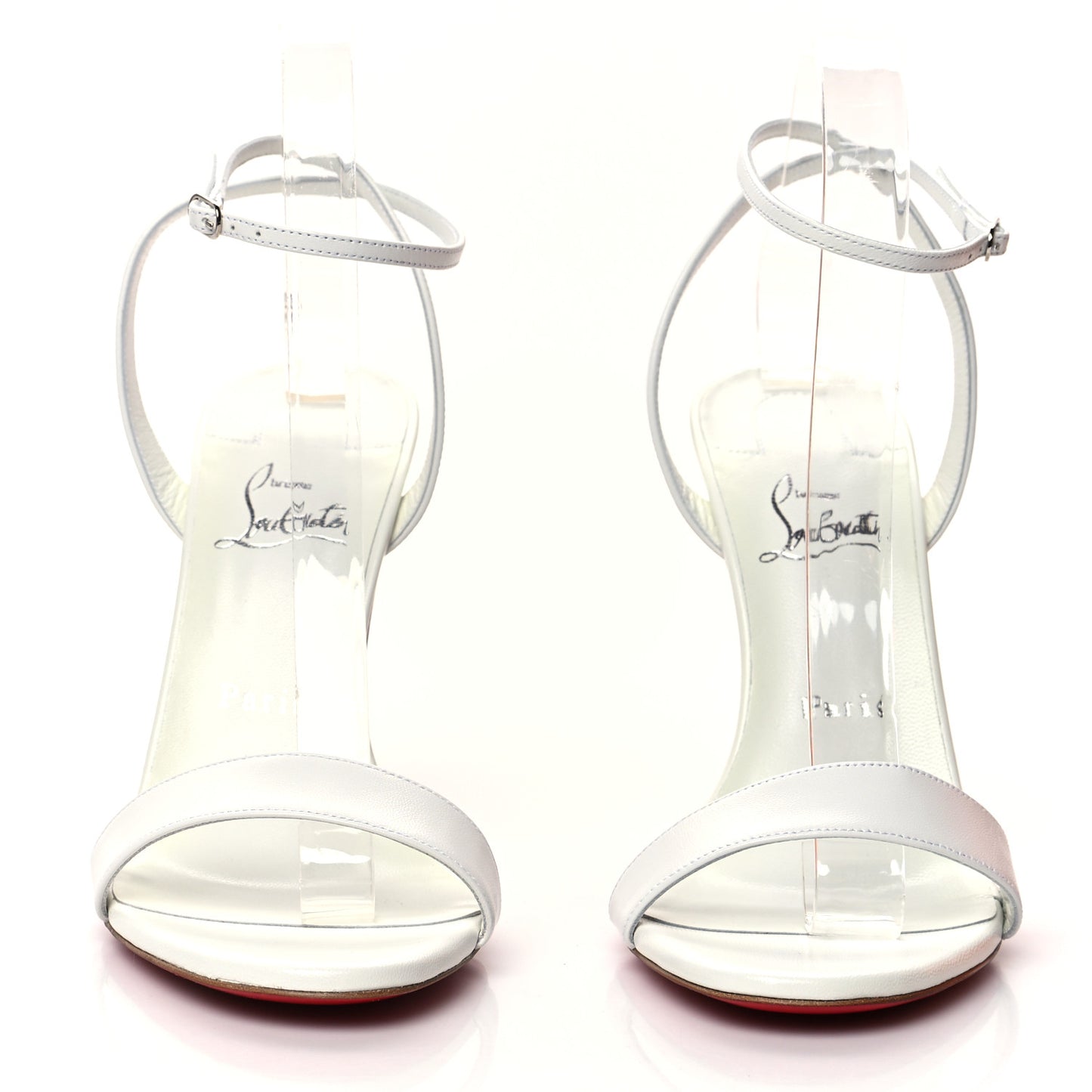 Nappa Loubi Girl 100 Sandals 39.5 White