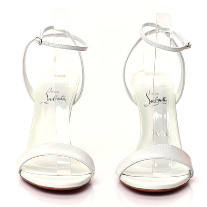 Christian Louboutin Nappa Loubi Girl 100 Sandals 39.5 White 2 of 7