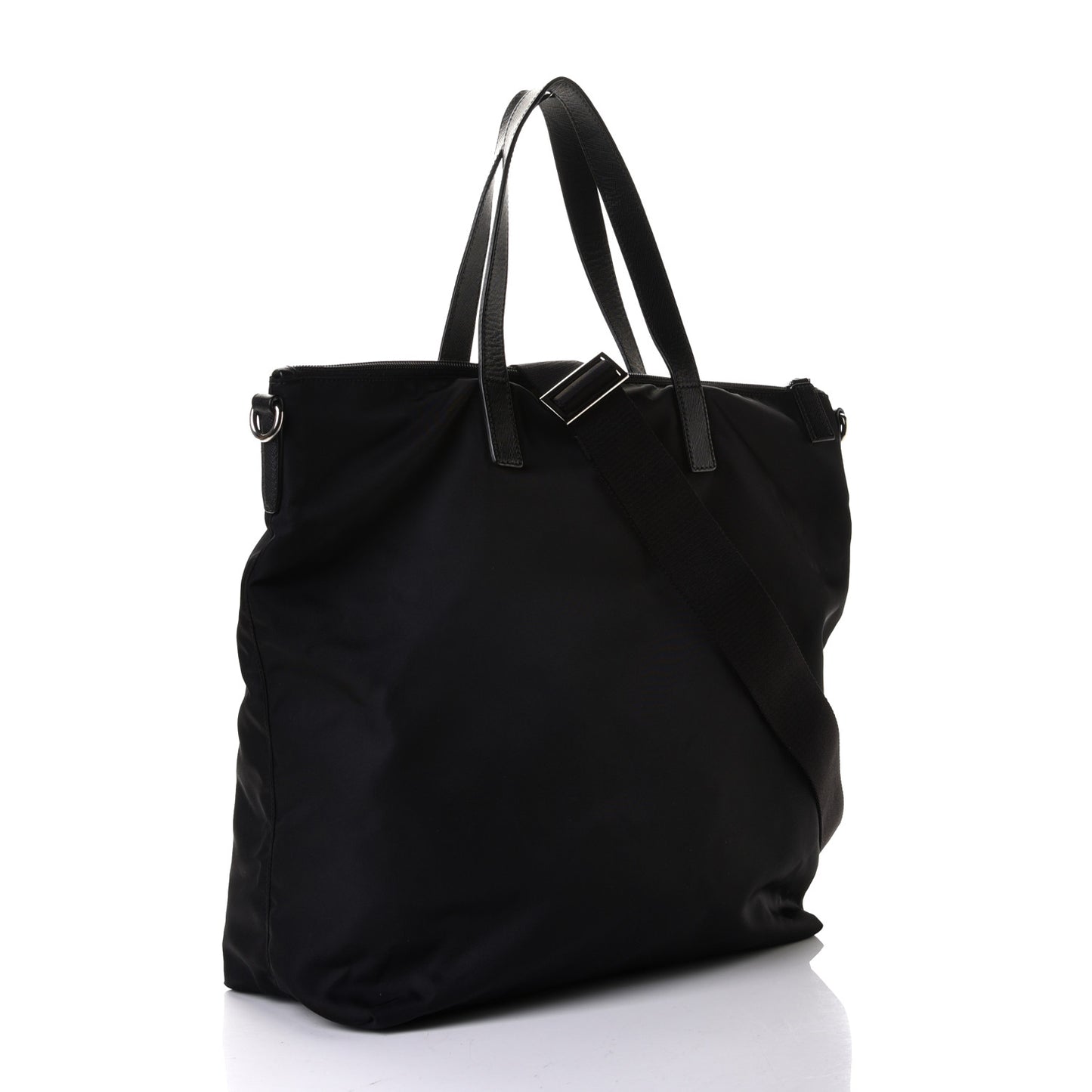 Tessuto Nylon Vela Shopping Tote Black