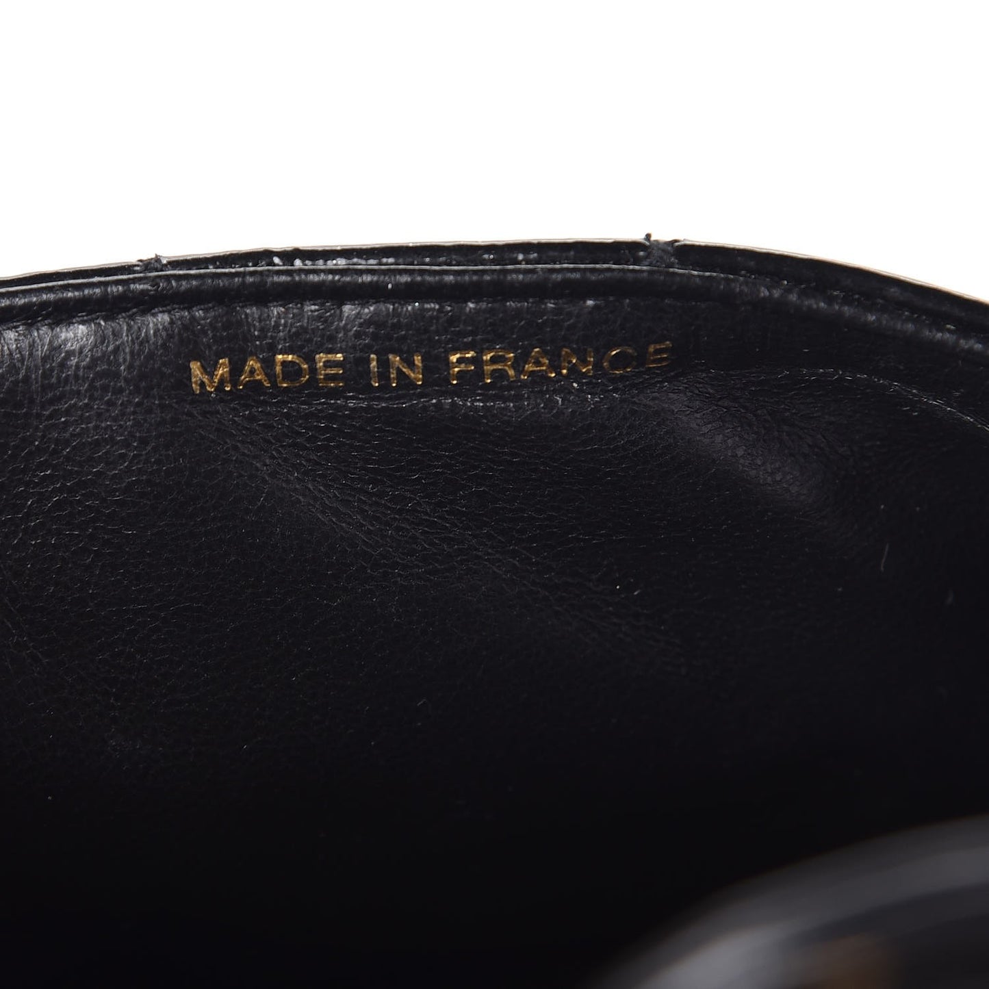Patent Quilted Small Double Sided Flap Black