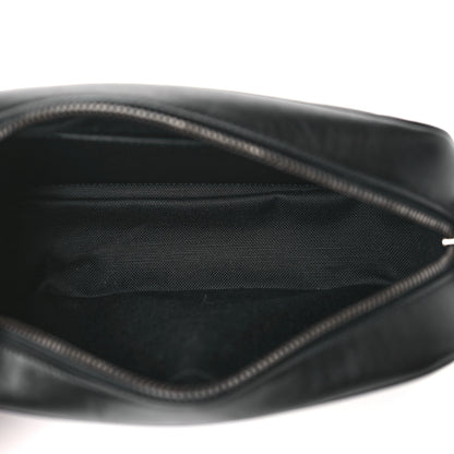 Gucci Calfskin Matelasse Monochrome Small GG Marmont Chain Shoulder Bag Black 5 of 9