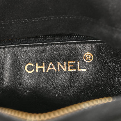 Chanel Suede Quilted CC Camera Case Black 5 of 10