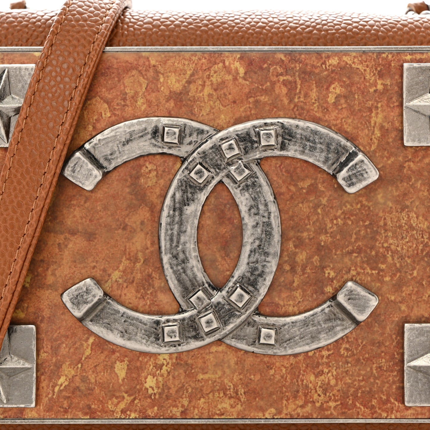 Caviar Mini Dallas Boy Brick Flap Brown