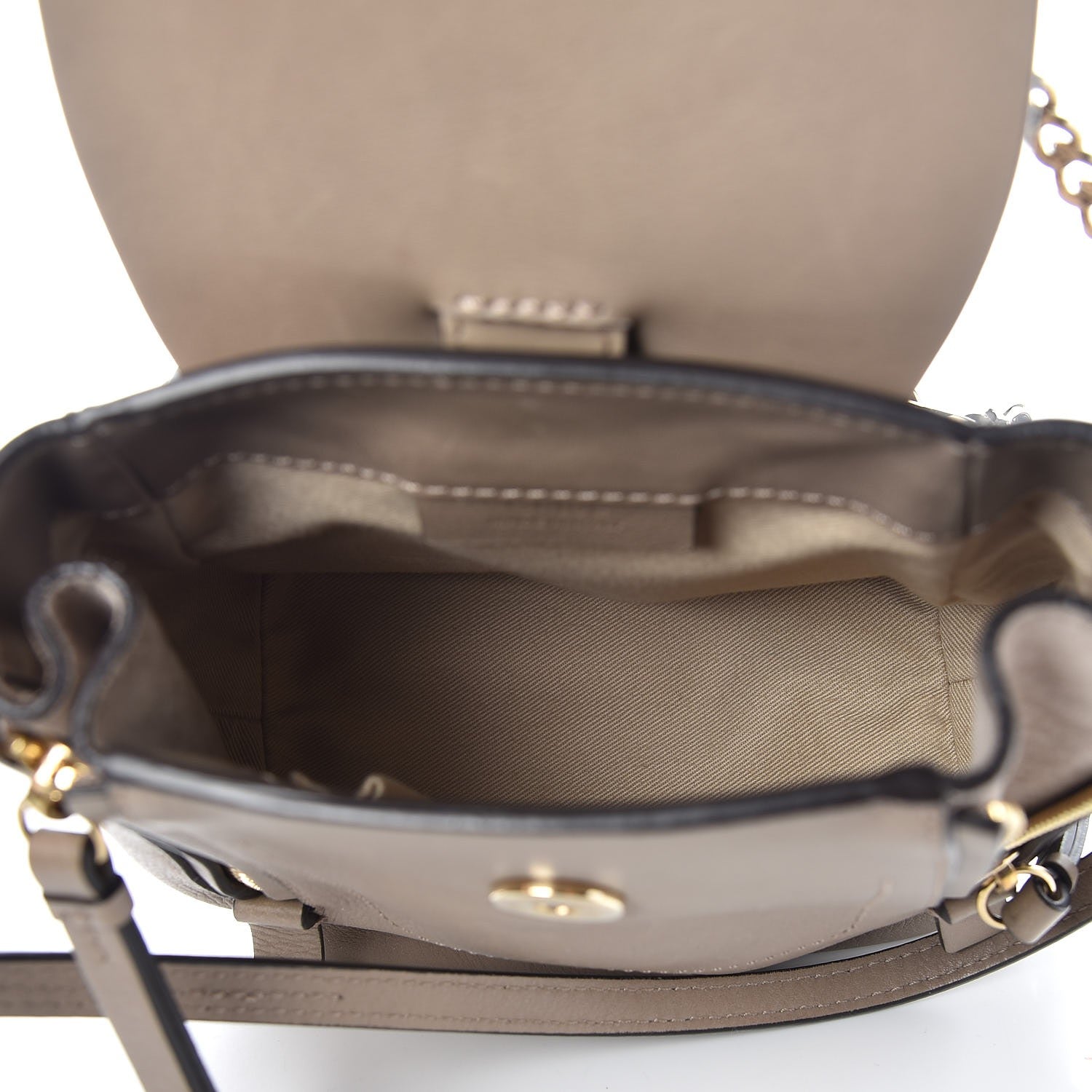 Chloe Suede Calfskin Mini Faye Backpack Motty Grey 5 of 7