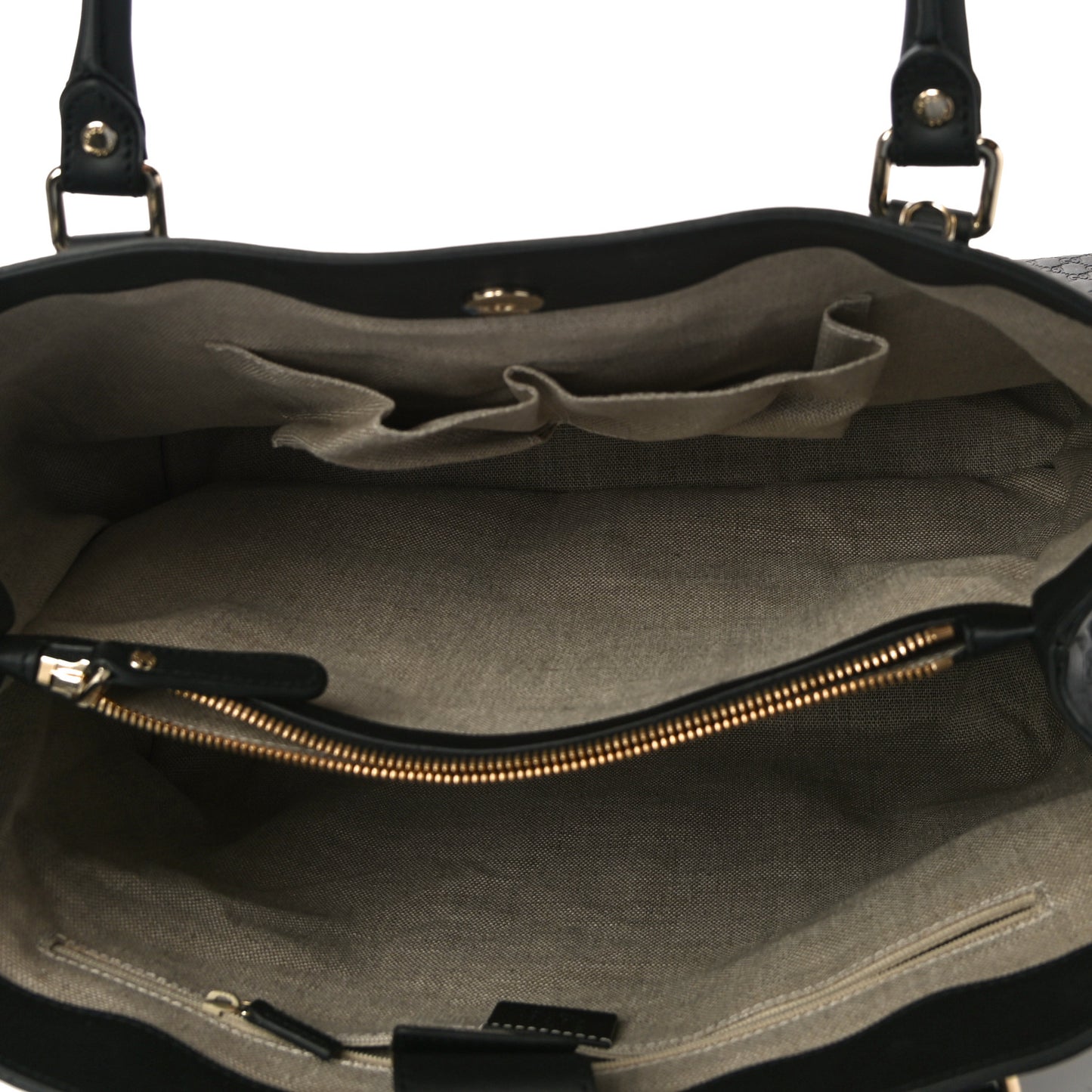 Soft Microguccissima Large Tote Black