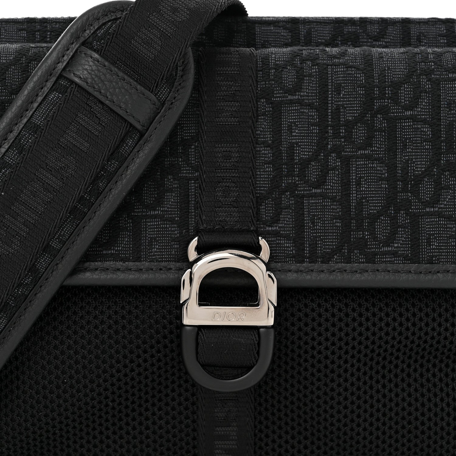 Christian Dior Oblique Jacquard Dior 8 Bag With Strap Black Multicolor 8 of 10