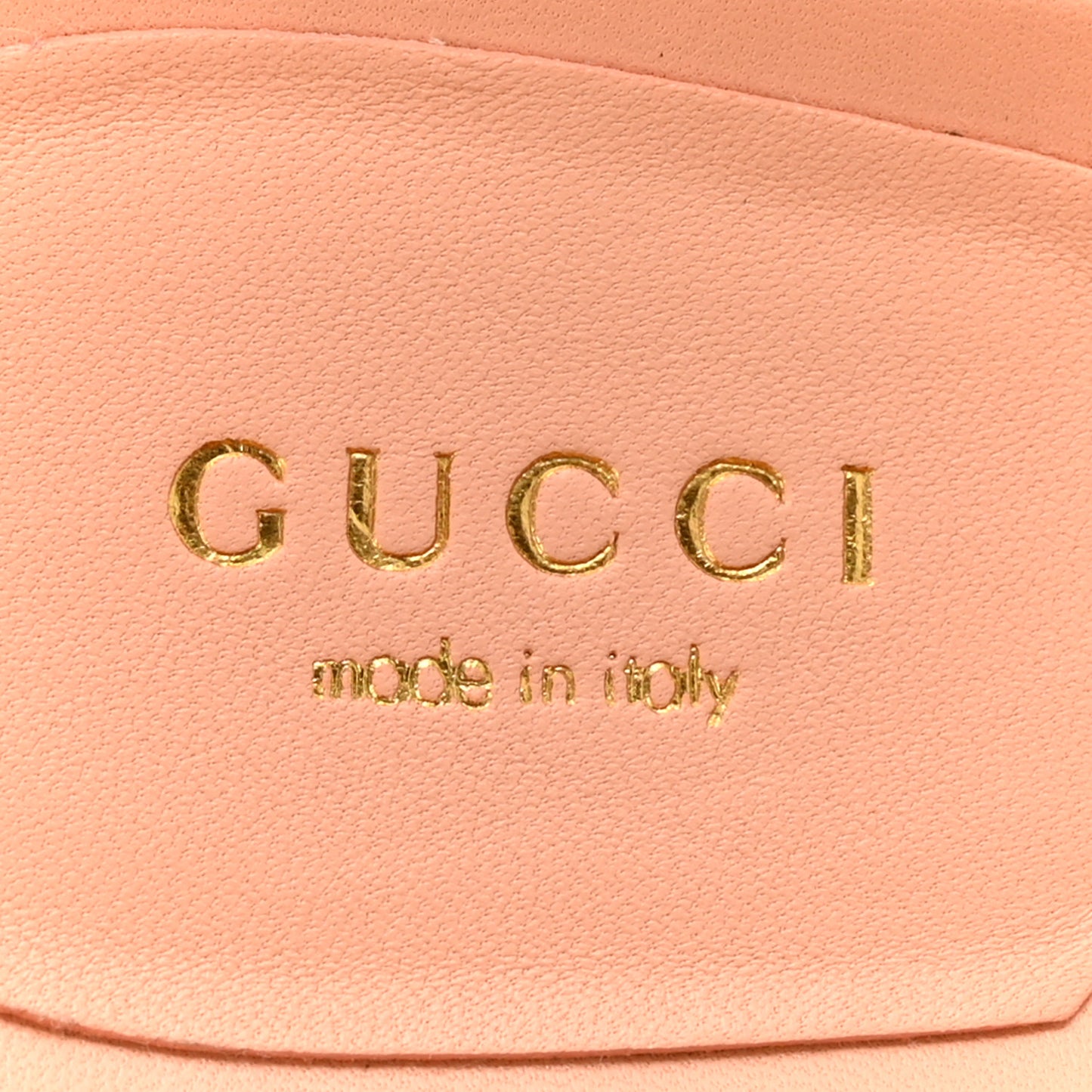 Nappa Matelasse GG Marmont 75mm Slide Sandals 40 Peachy Chic