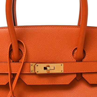 Hermes Epsom Birkin 35 Orange 8 of 11
