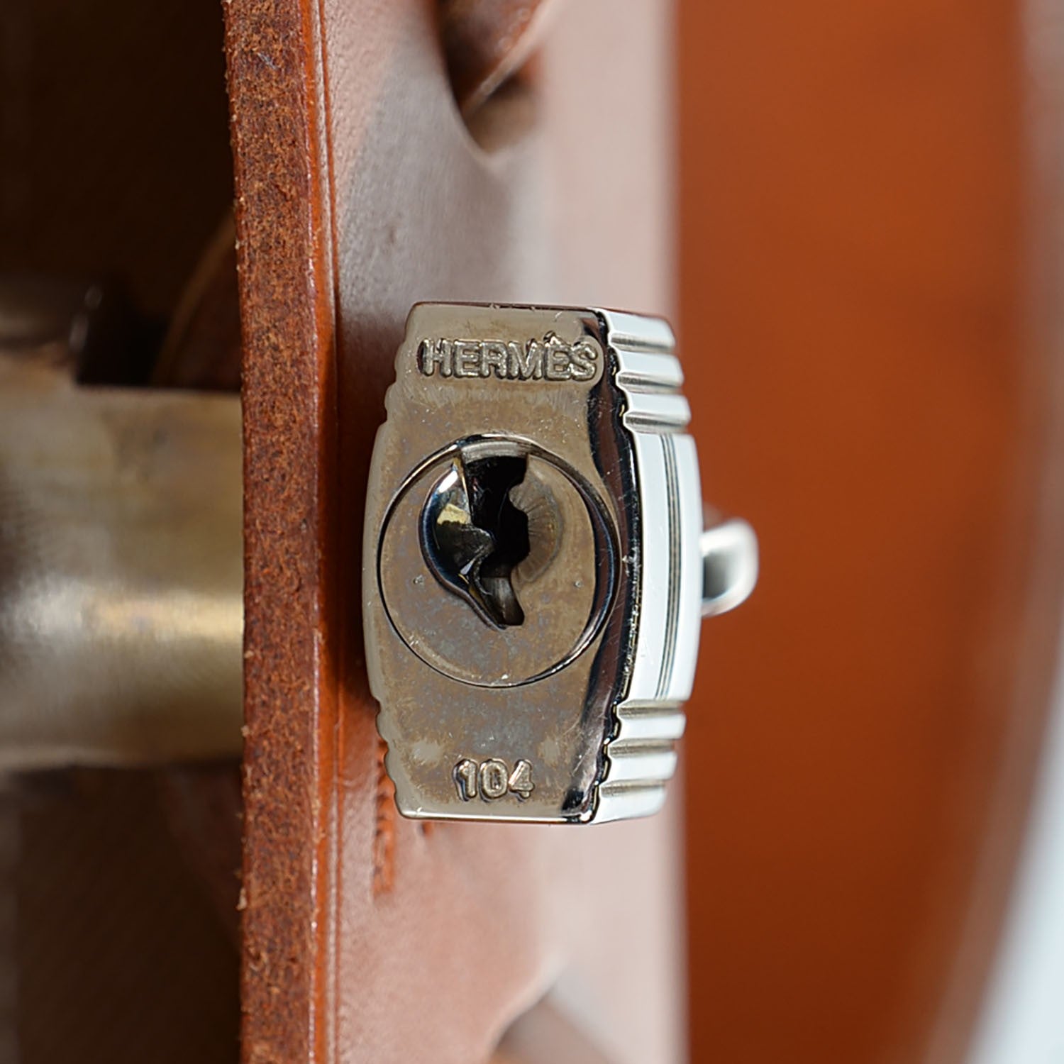 Hermes Toile Vache Calfskin Herbag 30 PM Backpack Natural 13 of 15