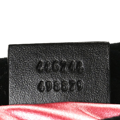 Gucci Velvet Matelasse Mini GG Marmont Shoulder Bag Black 7 of 13