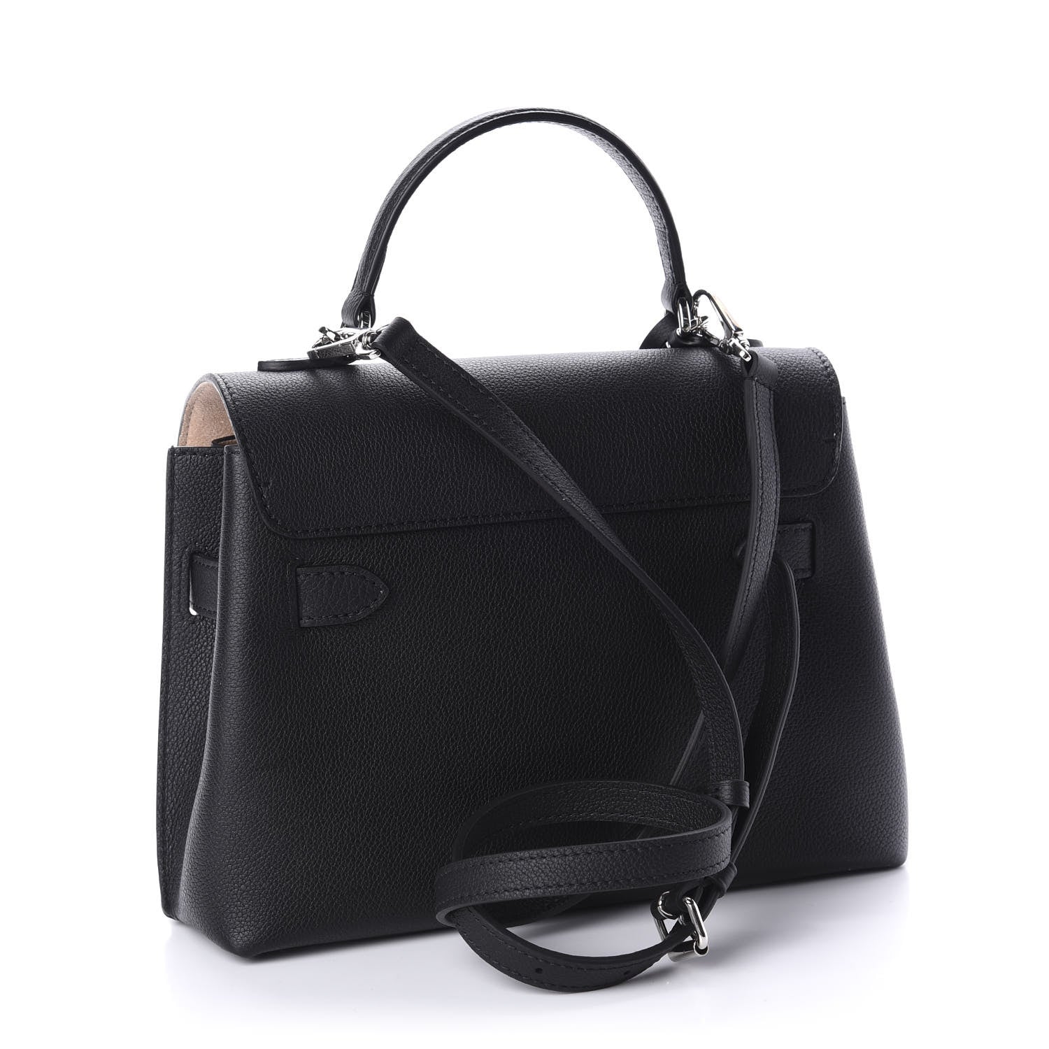 Louis Vuitton Calfskin Lockme Ever BB Black 3 of 10