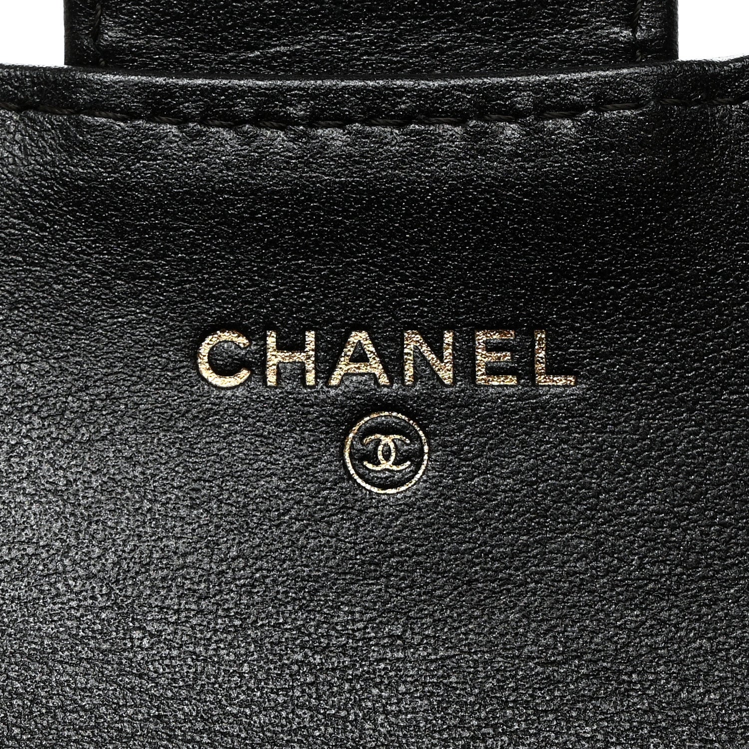Chanel Metallic Calfskin Quilted Reissue Card Holder Wallet Charcoal 7 of 9