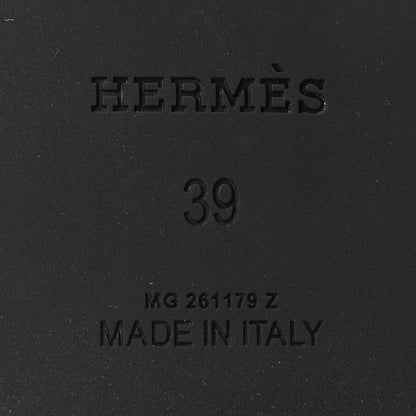 Hermes Rubber Womens Mykonos Sandals 39 Black 7 of 9