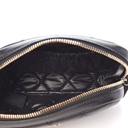 Chanel Caviar Quilted Small Curvy Pouch Cosmetic Case Black 5 of 8