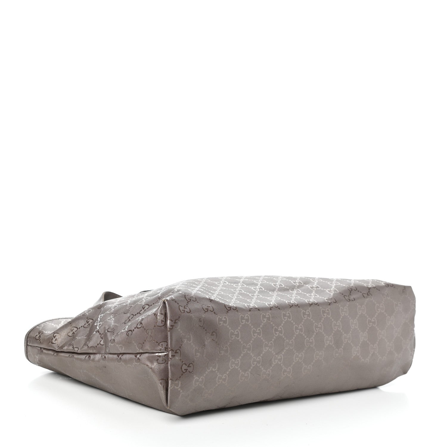 Gucci Imprime Monogram Medium Zippered Shopping Tote Pewter 4 of 9