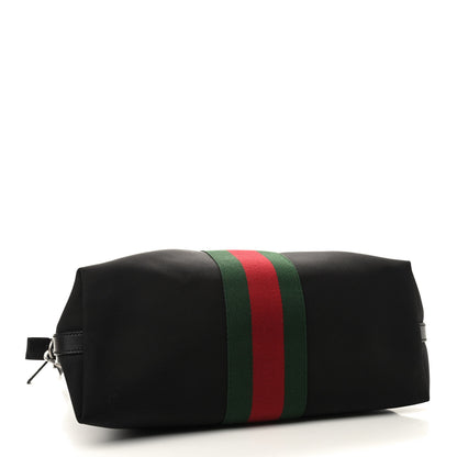 Gucci Nylon Web Top Handle Shoulder Bag Black 4 of 9