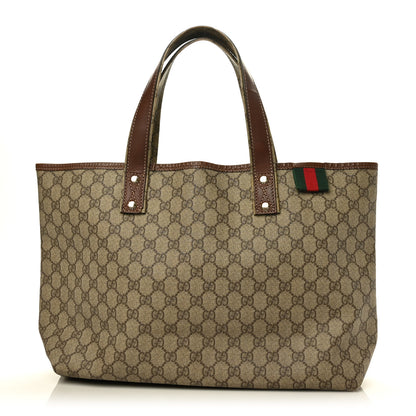 Gucci GG Plus Monogram Medium Signature Web Loop Tote Brown 1 of 7