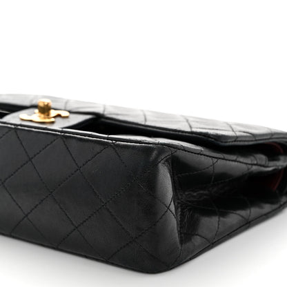 Chanel Lambskin Quilted Medium Double Flap Black 10 of 11