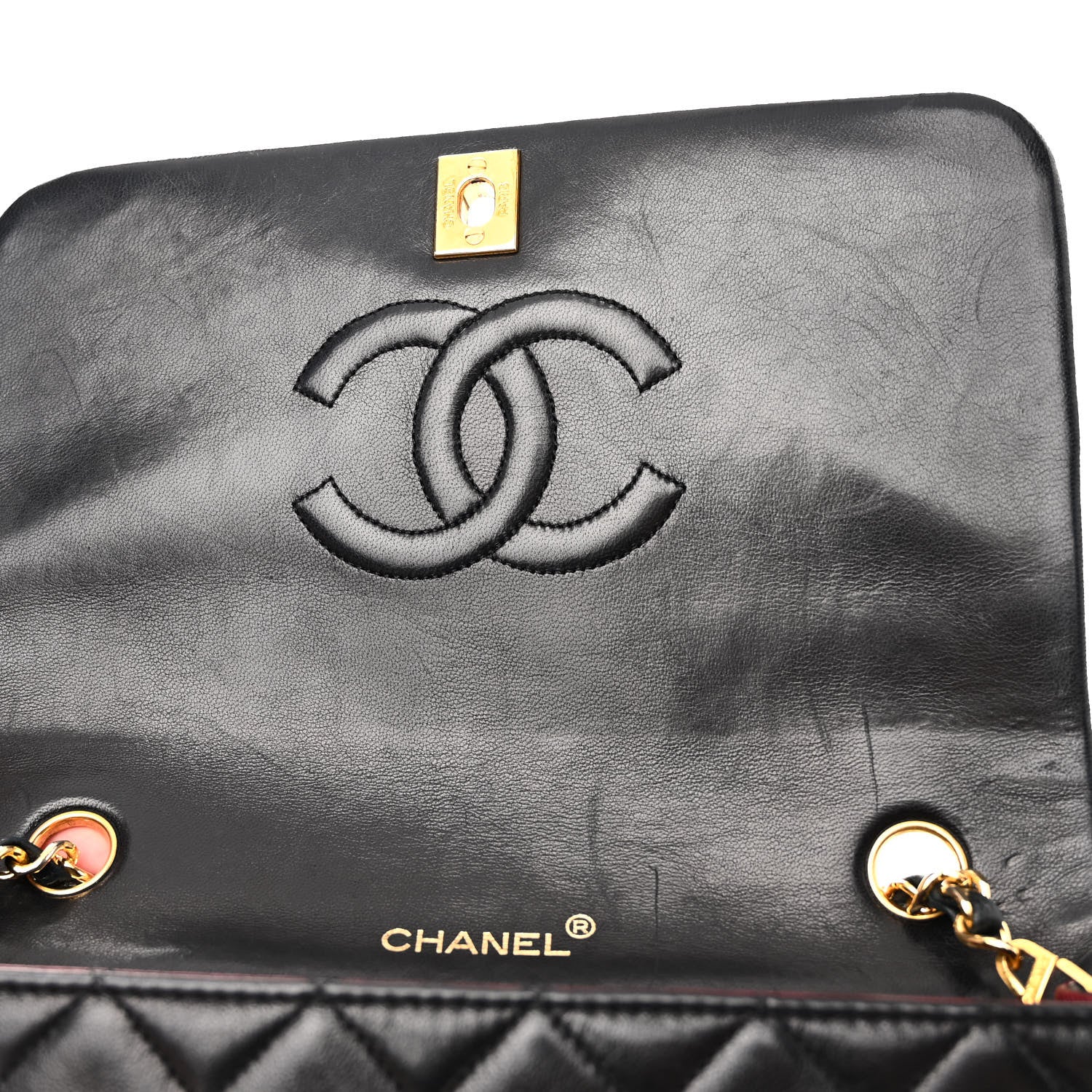 Chanel Lambskin Quilted Small Single Flap Black 11 of 11