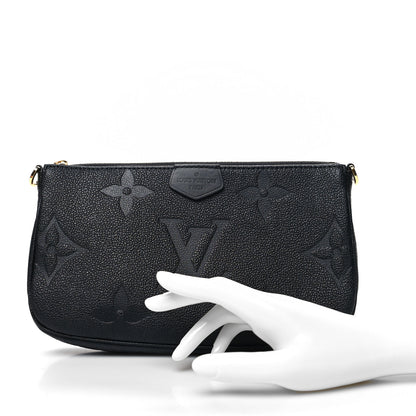 Louis Vuitton Empreinte Monogram Giant Multi Pochette Accessories Large Pochette Black 2 of 10