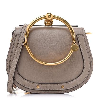 Chloe Calfskin Suede Small Nile Bracelet Bag Motty Grey 1 of 10