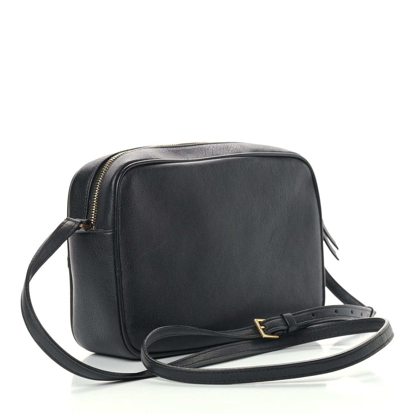 Lambskin Monogram Small Lou Camera Bag Black