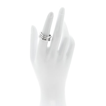 Bulgari 18K White Gold B.Zero1 Two-Band Ring 54 6.75 2 of 5