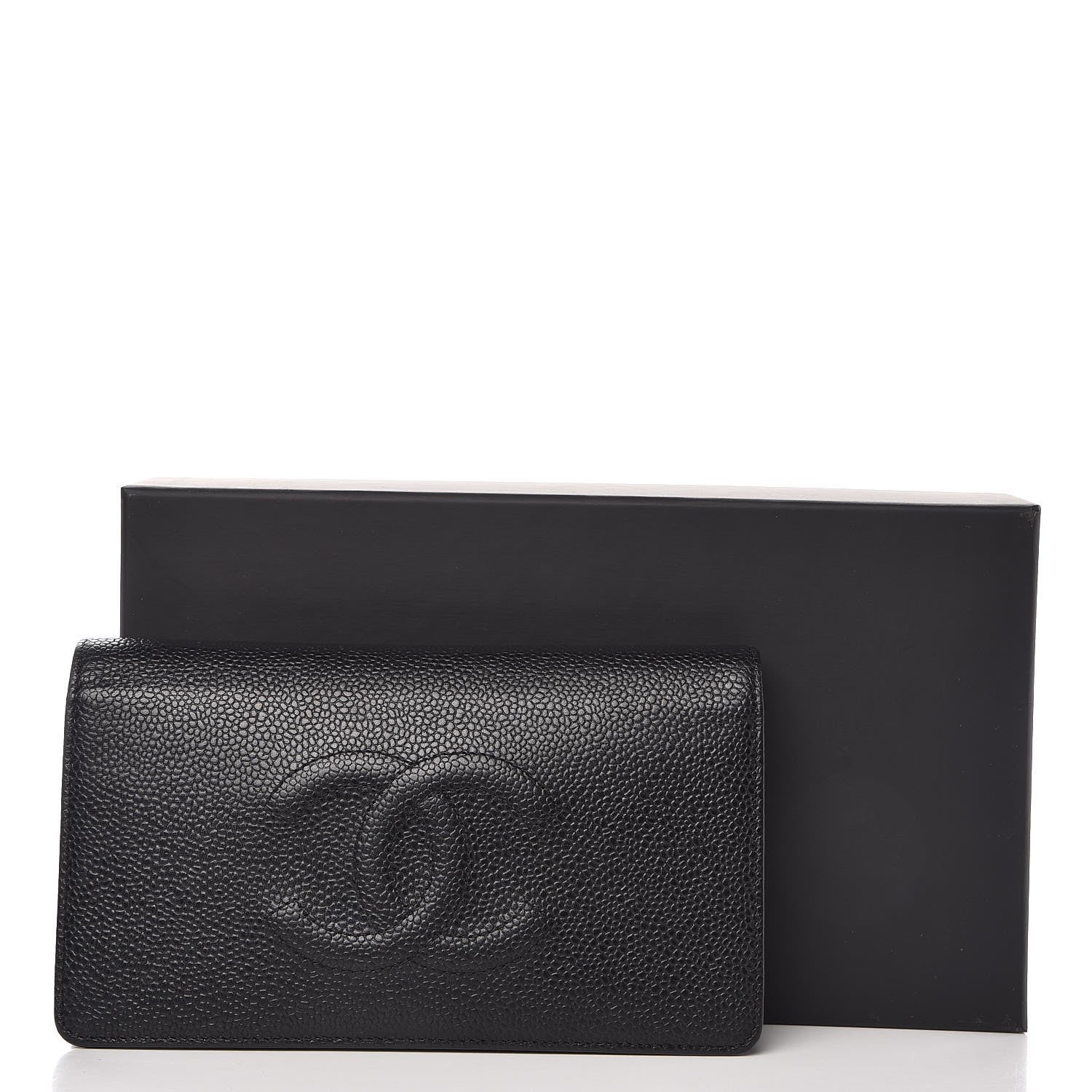 Chanel Caviar Timeless CC Yen Wallet Black 11 of 11