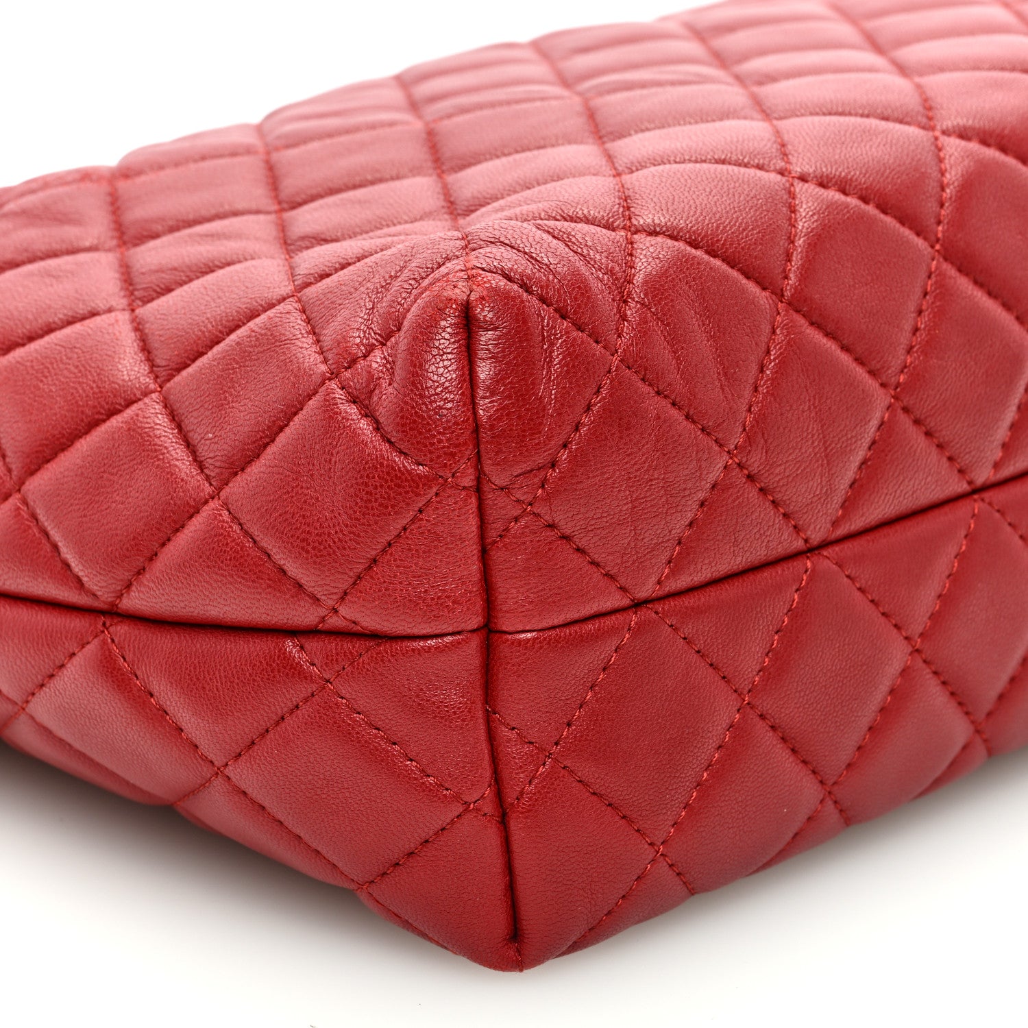 Chanel Lambskin Quilted Small Hobo Red 9 of 10