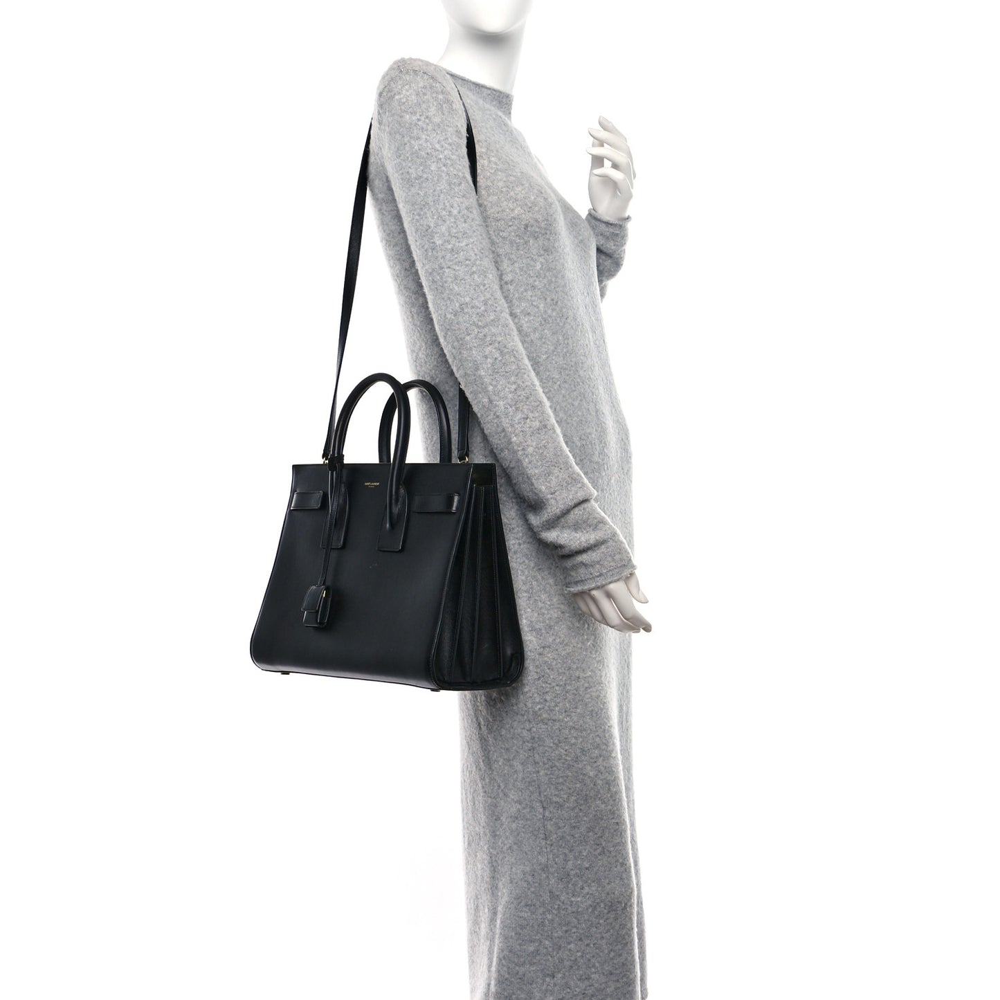 Calfskin Small Sac De Jour Black