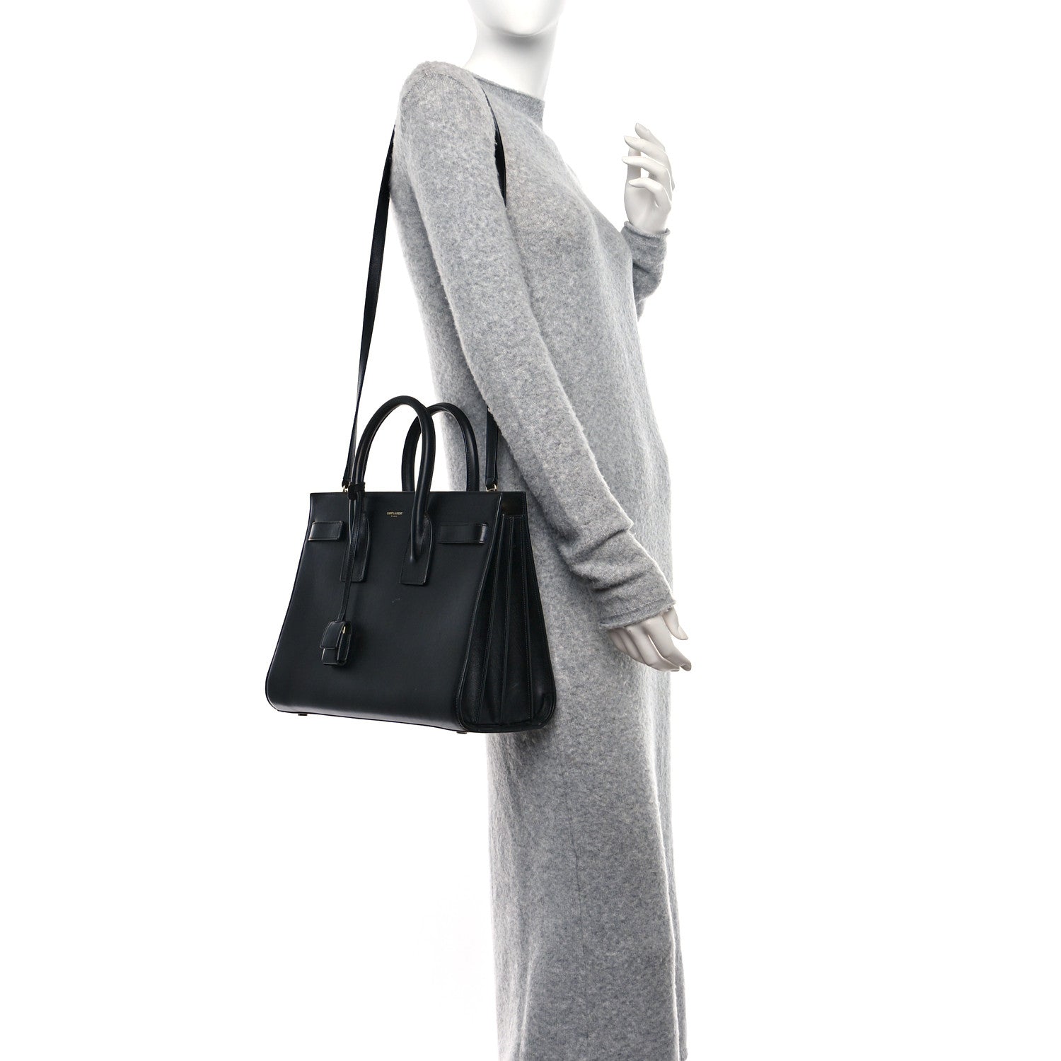 Saint Laurent Calfskin Small Sac De Jour Black 3 of 9