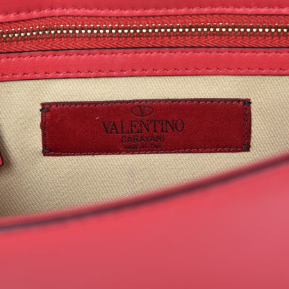 Valentino Garavani Vitello Small Glam Lock Rockstud Flap Deep Fuxia 6 of 7