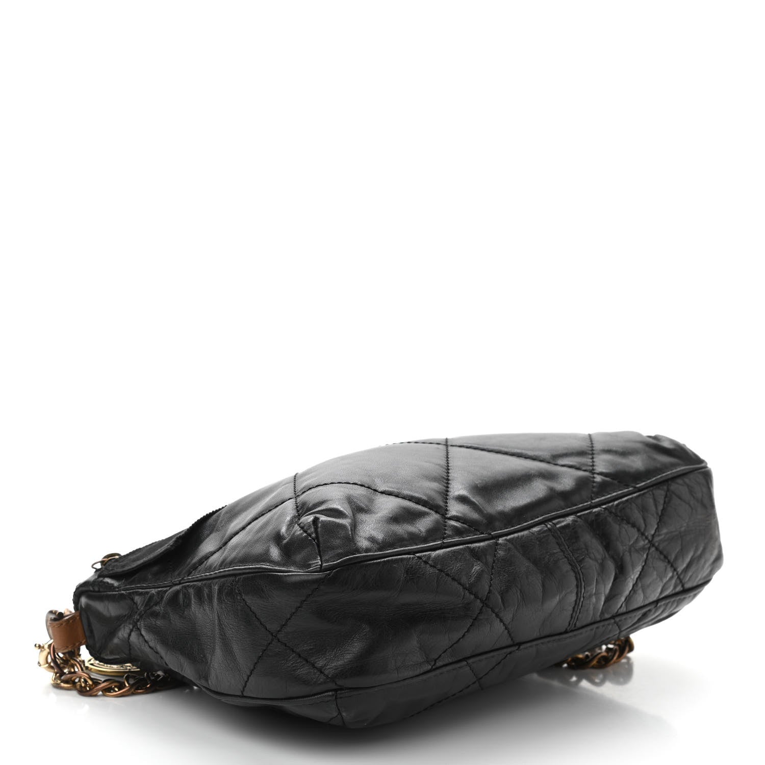 Lanvin Lambskin Quilted Amalia Crossbody Bag Black 4 of 9